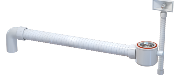 Sifon kade sa prelivom ABS ISAFLEX 2216